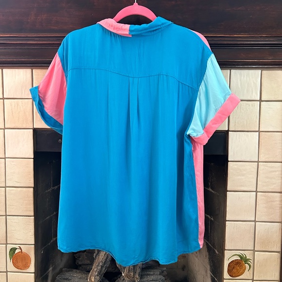 Lazy Oaf Bad Luck Embroidered Button Down Sz ML - Picture 3 of 7